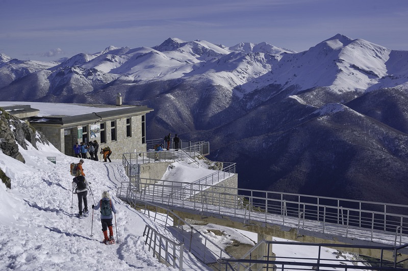 snowshoeing cable car web